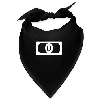 Bitcoin-Dollar - Bandana - Schwarz - Vorne
