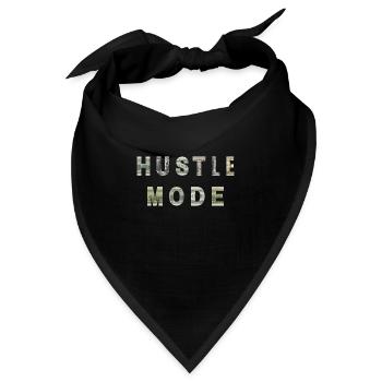Hustler Mode Money Texture Inspiration - Bandana - Schwarz - Vorne