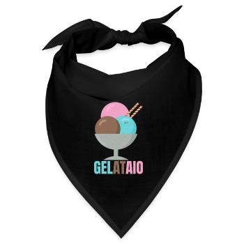 Gelataio Eismaschine Sorbet Eiszapfen Mochi - Bandana - Schwarz - Vorne