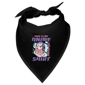 Dies Ist Mein Anime Pyjama Kleidung | - Bandana - Schwarz - Vorne