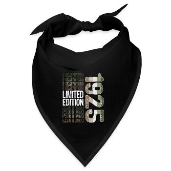Limited Edition seit 1925 Geburtstag Vintage 1925 - Bandana - Schwarz - Vorne