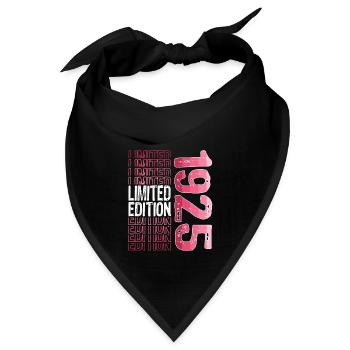 Limited Edition seit 1925 Geburtstag Vintage 1925 - Bandana - Schwarz - Vorne