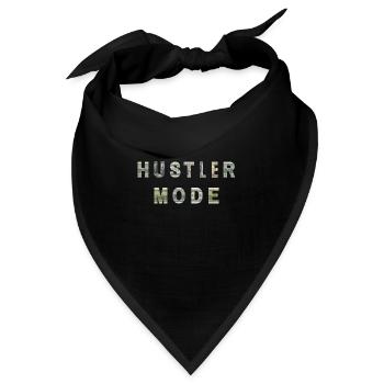 Hustler Mode Money Texture Inspiration - Bandana - Schwarz - Vorne