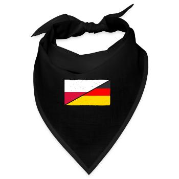 Pole Deutschland Polen - Bandana - Schwarz - Vorne