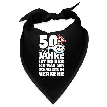 50 Jahre ist es her - der Schnellste im Verkehr - Bandana - Schwarz - Vorne