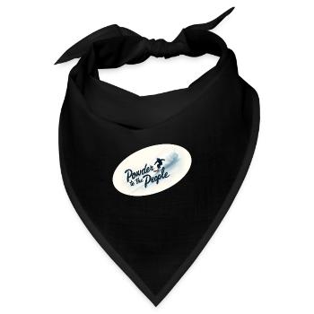 Powder to the People – Snowboard & Powder - Bandana - Schwarz - Vorne