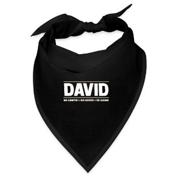David - Bandana - Schwarz - Vorne