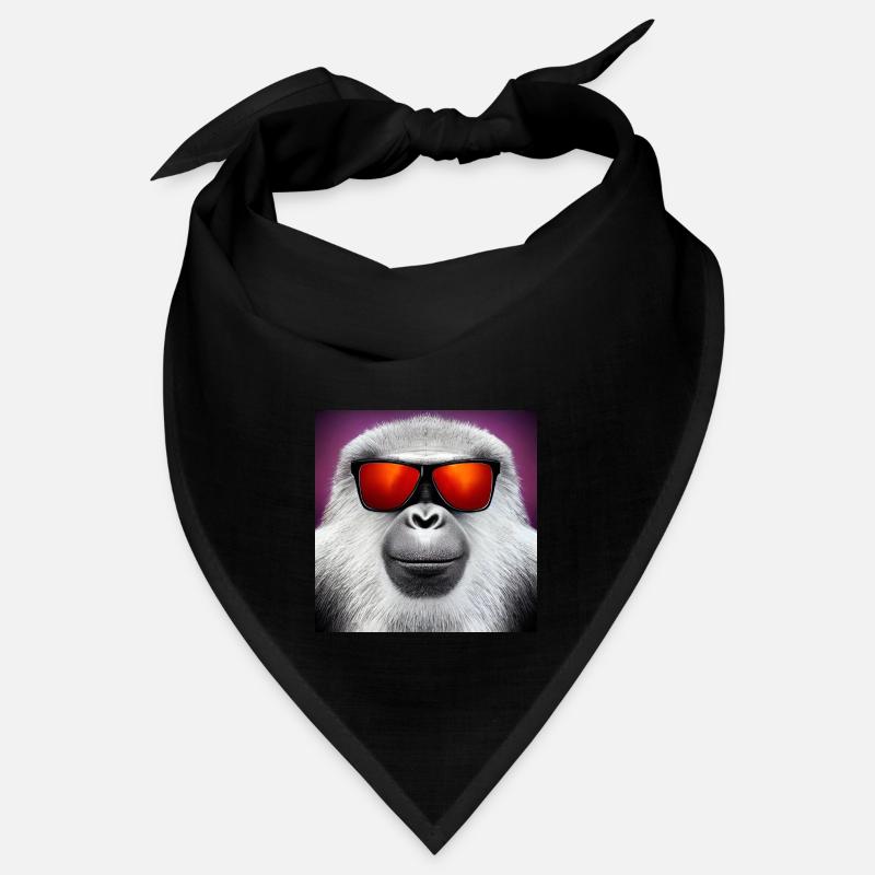 Sonnenbrillenaffe: Cooler Primat mit roter Brille Bandana
