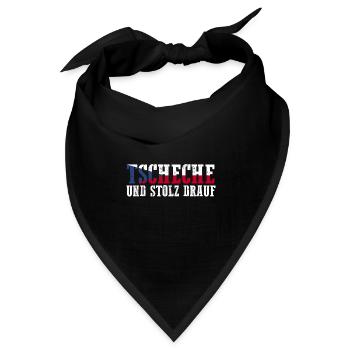 Tschechen Tschechisch Tschechien - Bandana - Schwarz - Vorne