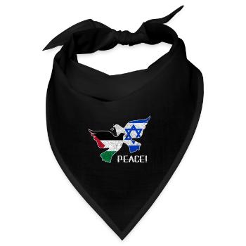 Frieden für Israel und Palästina - Bandana - Schwarz - Vorne