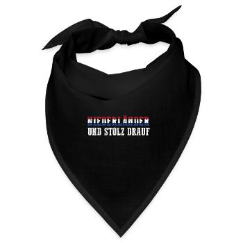 Niederländer Niederlande Holland - Bandana - Schwarz - Vorne