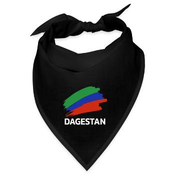 Dagestan Dagestani Dagestaner Flagge Wrestler - Bandana - Schwarz - Vorne