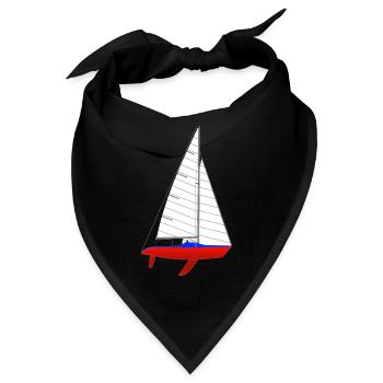 Segelboot - Bandana - Schwarz - Vorne