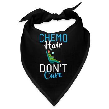Chemotherapie Chemo Krebs Therapie - Bandana - Schwarz - Vorne