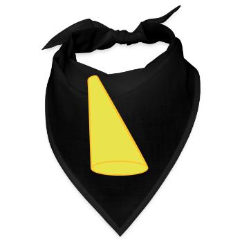 Lichtkegel Scheinwerfer Bühne Design - Bandana - Schwarz - Vorne