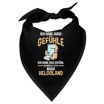 Nordsee Helgoland - Bandana - Schwarz - Vorne