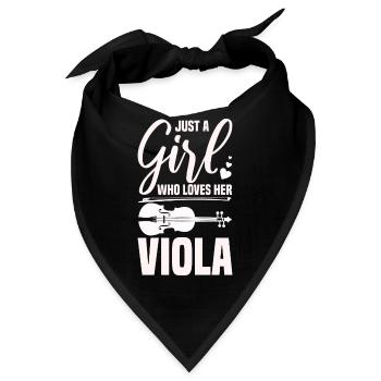 Bratsche - Bandana - Schwarz - Vorne