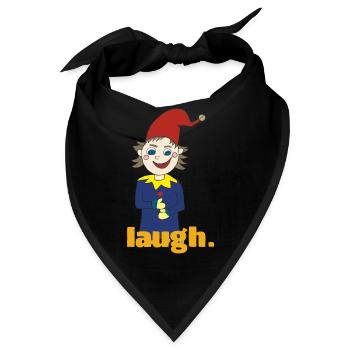 kasper laugh - Bandana - Schwarz - Vorne