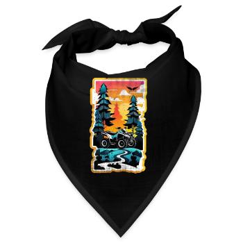 Quad & Offroad - Bandana - Schwarz - Vorne