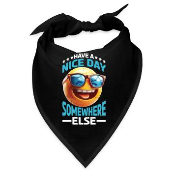 Have A Nice Day Somewhere Else 23 - Bandana - Schwarz - Vorne