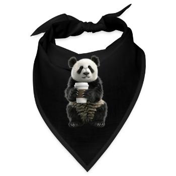 Panda - Bandana - Schwarz - Vorne