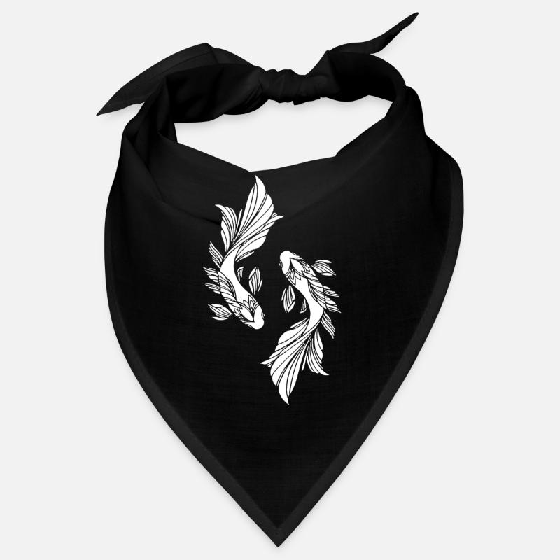 Two white fish Bandana