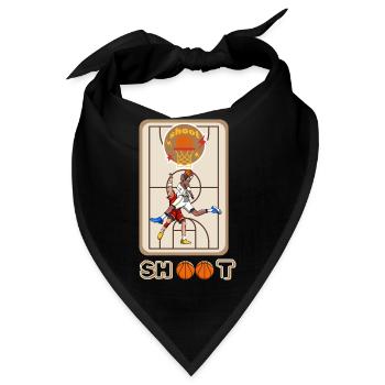 PLAYING BASKETBALL IS A JOY - Bandana - Schwarz - Vorne