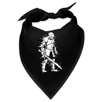 Ritter Glitch Energie Gaming Vektor - Bandana - Schwarz - Vorne