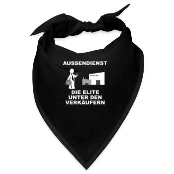 Die Elite unter den Verkäufern - Bandana - Schwarz - Vorne