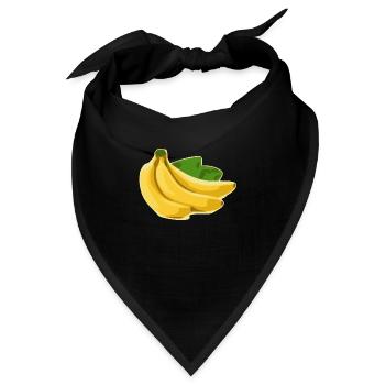 Bananen - Bandana - Schwarz - Vorne