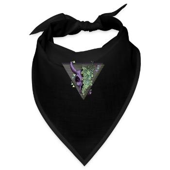 Schädel - Schädel - Bandana - Schwarz - Vorne