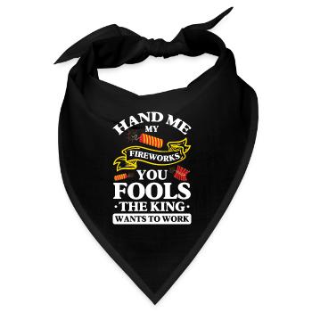 Feuerwerk Böller Feuerwerkskörper Fankurve - Bandana - Schwarz - Vorne