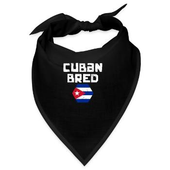 Cuban Bred Awesome Cuban Flag Pan Cubano For The - Bandana - Schwarz - Vorne