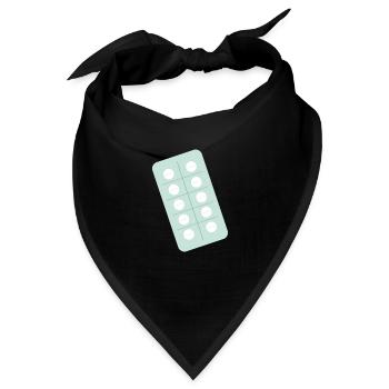 Tabletten Apotheke Verpackung Gesundheit - Bandana - Schwarz - Vorne