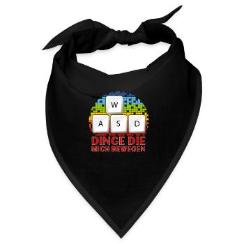 WASD Dinge Die Mich Bewegen - Bandana - Schwarz - Vorne