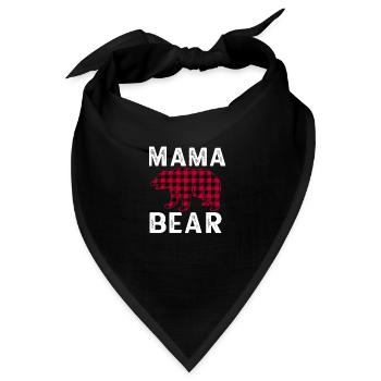 Mama Bear - Bandana - Schwarz - Vorne