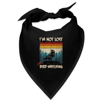 Ornithologie Vogelforschung I'm Not Lost I'm - Bandana - Schwarz - Vorne