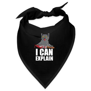 I Can Explain - Bandana - Schwarz - Vorne