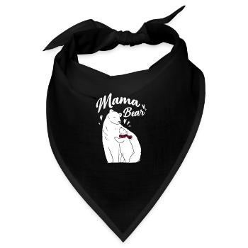 Mama Bear - Bandana - Schwarz - Vorne