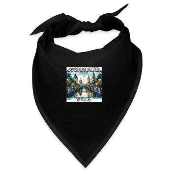 San Antonio Riverwalk, Texas - Bandana - Schwarz - Vorne