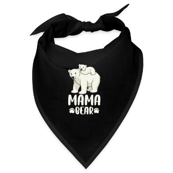 Mama Bear - Bandana - Schwarz - Vorne