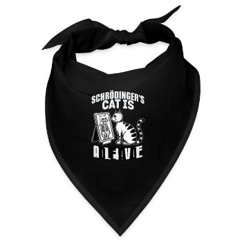Schrödinger's Cat Dead And Alive - Bandana - Schwarz - Vorne