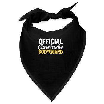 Official Cheerleader Bodyguard - Bandana - Schwarz - Vorne