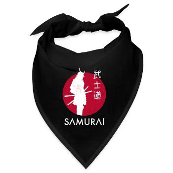 Samurai Japan Bushido Krieger Geschenk - Bandana - Schwarz - Vorne