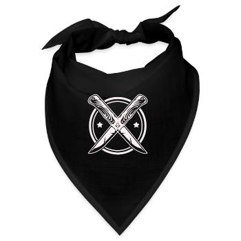 Messer - Bandana - Schwarz - Vorne