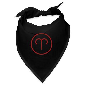 Sternzeichen Widder - Bandana - Schwarz - Vorne