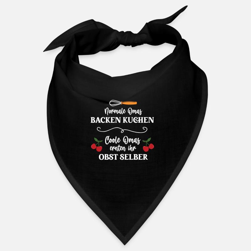 Oma Bäckerin Gärtnerin Hobbybäckerin Hobby Backen - Bandana - Schwarz