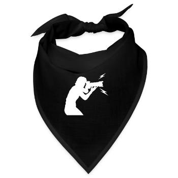 Fotograf - Bandana - Schwarz - Vorne