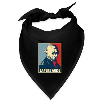 SAPERE AUDE - IMMANUEL KANT - Bandana - Schwarz - Vorne