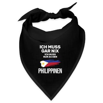 Philippinisch Philippinen Manila - Bandana - Schwarz - Vorne